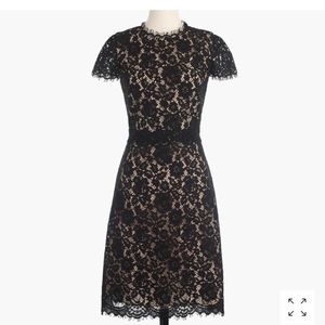 J Crew Collection Black Lace Dress Size 12